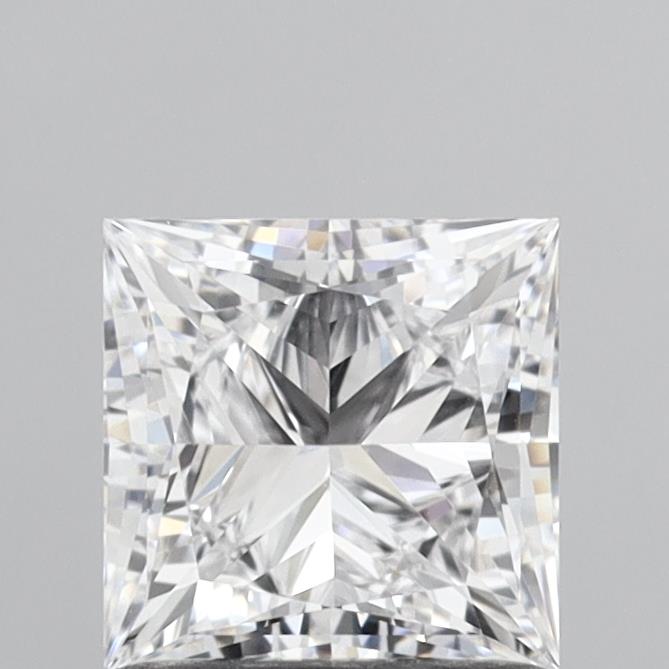 1.04 Carat Princess Shaped, Ideal Cut, D Color, IF Clarity, IGI Certified Lab Grown Diamond