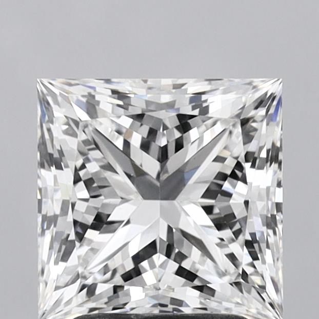2.71 Carat Princess Shaped, Ideal Cut, E Color, VVS2 Clarity, IGI Certified Lab Grown Diamond