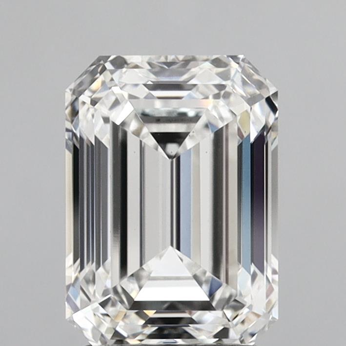 2.28 Carat Emerald Shaped, Ideal Cut, E Color, VS1 Clarity, IGI Certified Lab Grown Diamond