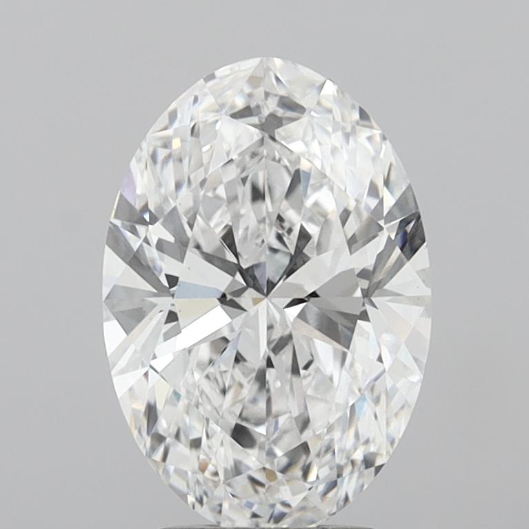 3.07 Carat Oval Shaped, Ideal Cut, D Color, VS1 Clarity, IGI Certified Lab Grown Diamond