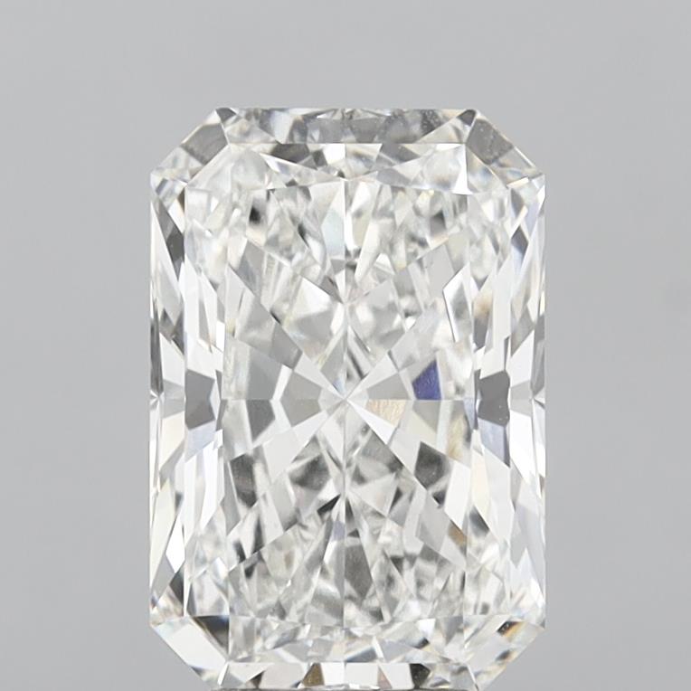 6.02 Carat Radiant Shaped, Ideal Cut, F Color, VVS2 Clarity, IGI Certified Lab Grown Diamond