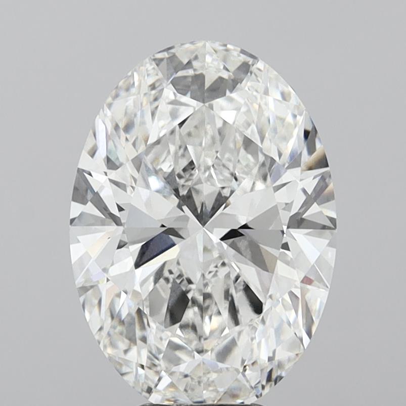 7.09 Carat Oval Shaped, Ideal Cut, F Color, VVS1 Clarity, IGI Certified Lab Grown Diamond