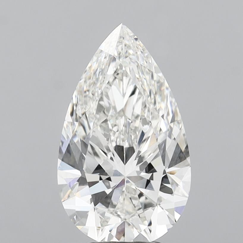 5.01 Carat Pear Shaped, Ideal Cut, F Color, VS1 Clarity, IGI Certified Lab Grown Diamond