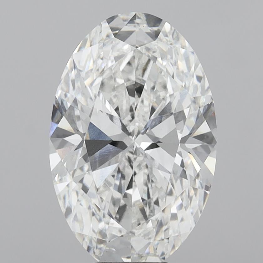 8.10 Carat Oval Shaped, Ideal Cut, E Color, VVS2 Clarity, IGI Certified Lab Grown Diamond
