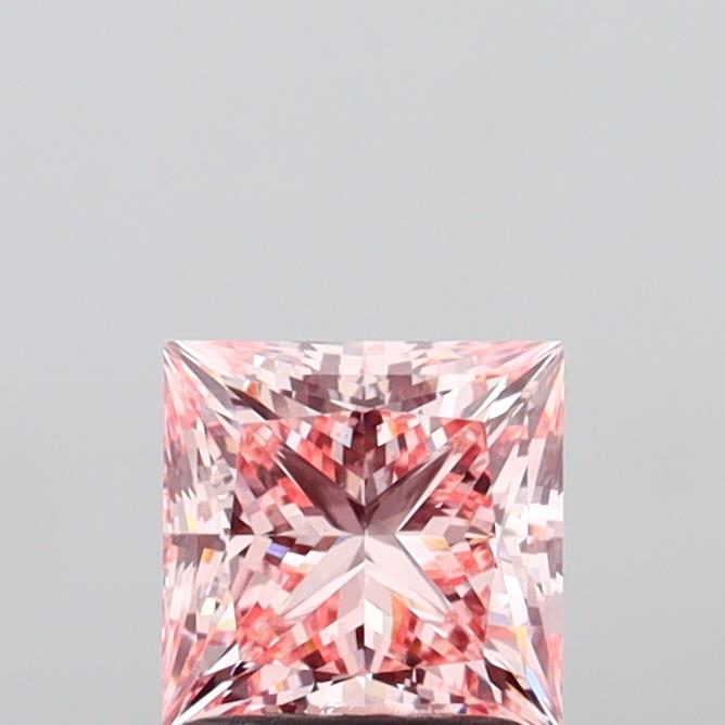 1.39 Carat Princess Shaped, Ideal Cut, VVS2 Clarity, IGI Certified Lab Grown Diamond