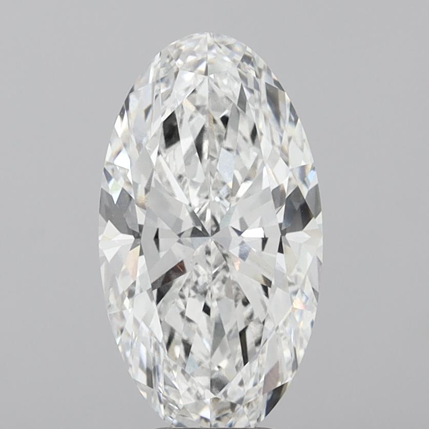 5.52 Carat Oval Shaped, Excellent Cut, E Color, VVS2 Clarity, IGI Certified Lab Grown Diamond