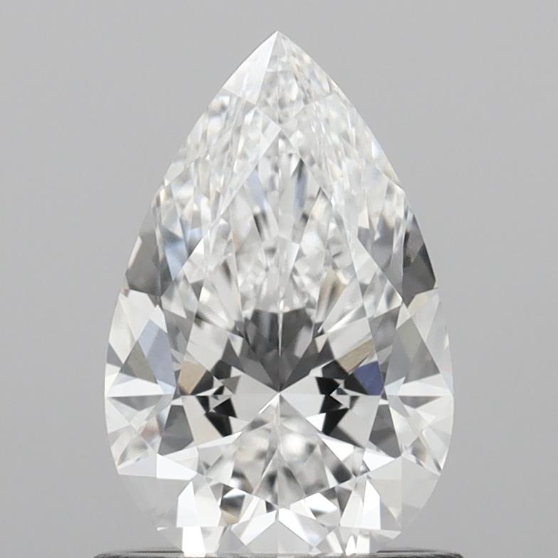 1.05 Carat Pear Shaped, Excellent Cut, D Color, VVS2 Clarity, IGI Certified Lab Grown Diamond