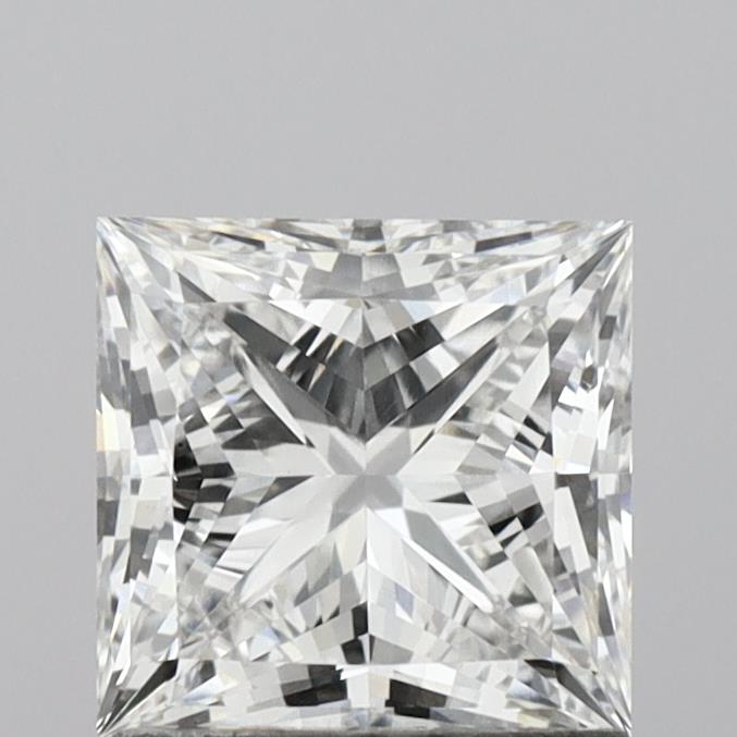 1.42 Carat Princess Shaped, Ideal Cut, E Color, VS1 Clarity, IGI Certified Lab Grown Diamond