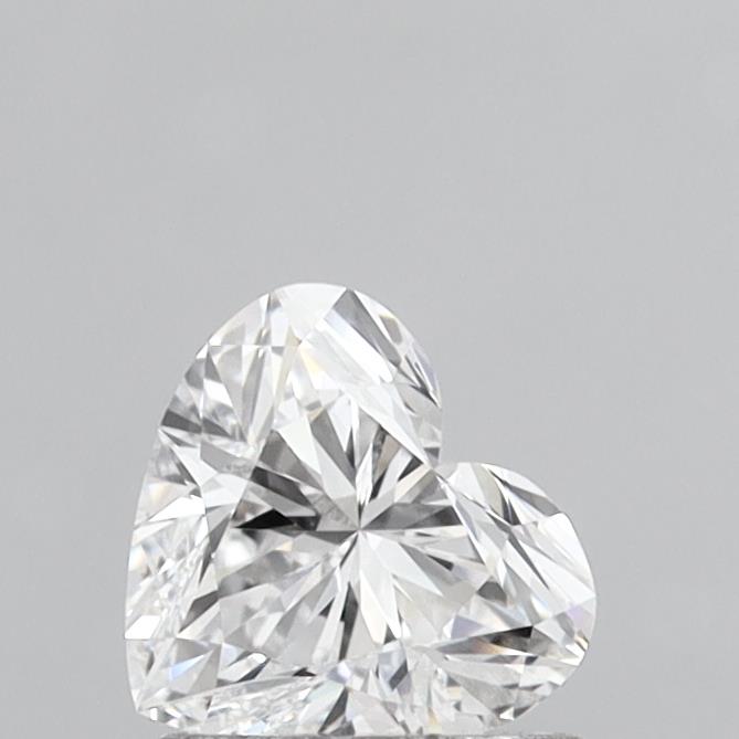 1.04 Carat Heart Shaped, Ideal Cut, D Color, IF Clarity, IGI Certified Lab Grown Diamond