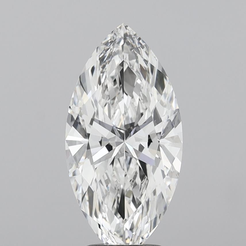 3.03 Carat Marquise Shaped, Ideal Cut, F Color, VVS2 Clarity, IGI Certified Lab Grown Diamond