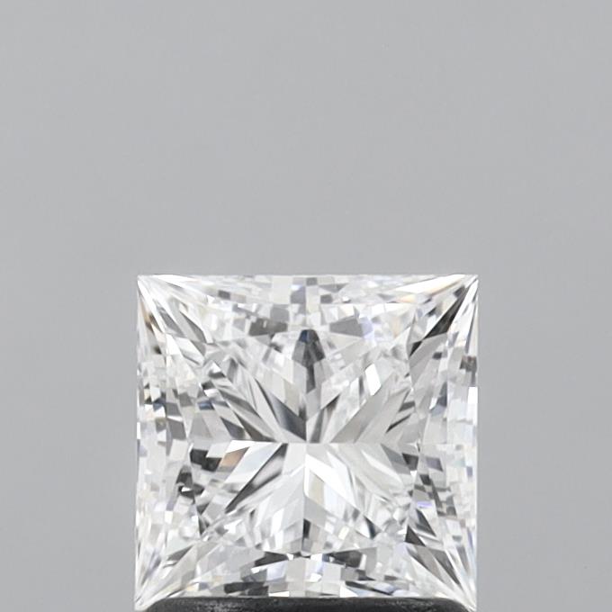 1.32 Carat Princess Shaped, Ideal Cut, D Color, VVS2 Clarity, IGI Certified Lab Grown Diamond