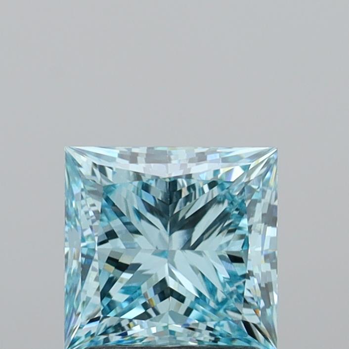 1.95 Carat Princess Shaped, Ideal Cut, VVS2 Clarity, IGI Certified Lab Grown Diamond