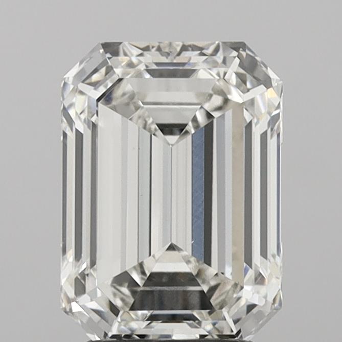 3.10 Carat Emerald Shaped, Ideal Cut, H Color, VS1 Clarity, IGI Certified Lab Grown Diamond