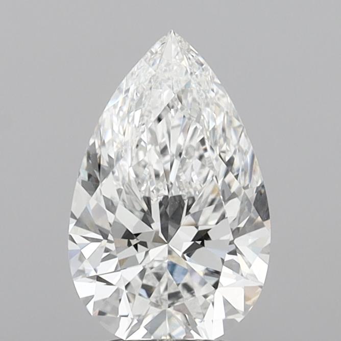 3.05 Carat Pear Shaped, Ideal Cut, E Color, VVS2 Clarity, IGI Certified Lab Grown Diamond