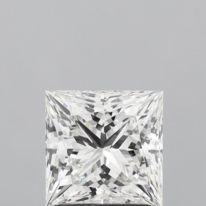 1.45 Carat Princess Shaped, Excellent Cut, F Color, VVS2 Clarity, IGI Certified Lab Grown Diamond