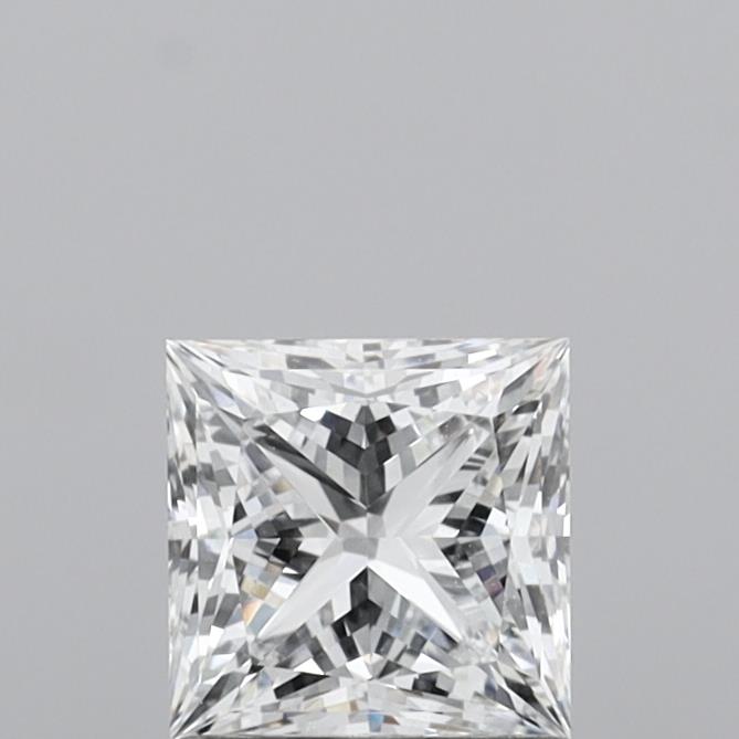 1.22 Carat Princess Shaped, Ideal Cut, D Color, VS1 Clarity, IGI Certified Lab Grown Diamond