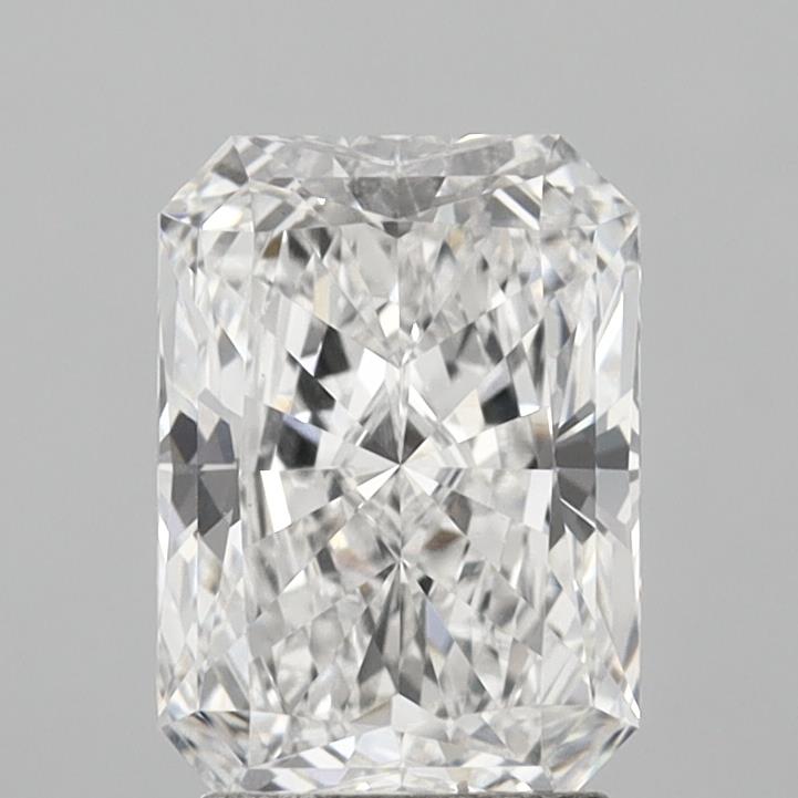2.60 Carat Radiant Shaped, Ideal Cut, E Color, VS1 Clarity, IGI Certified Lab Grown Diamond