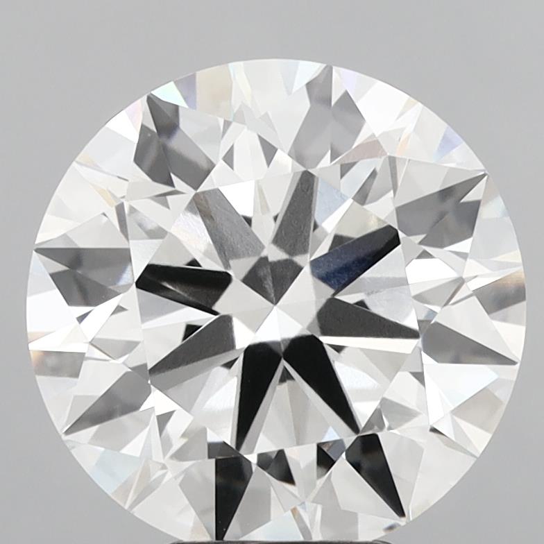5.93 Carat Round Shaped, Ideal Cut, F Color, VVS2 Clarity, IGI Certified Lab Grown Diamond