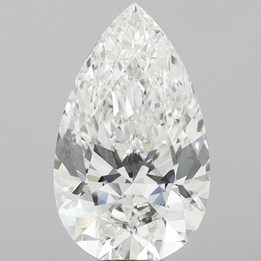 8.09 Carat Pear Shaped, Ideal Cut, E Color, VVS2 Clarity, IGI Certified Lab Grown Diamond