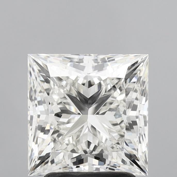 2.80 Carat Princess Shaped, Ideal Cut, G Color, VVS2 Clarity, IGI Certified Lab Grown Diamond