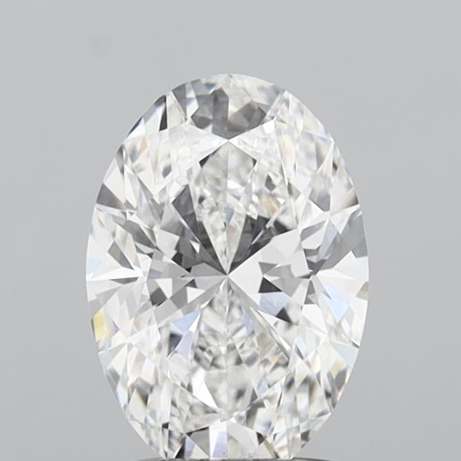 1.60 Carat Oval Shaped, Ideal Cut, E Color, VVS2 Clarity, IGI Certified Lab Grown Diamond