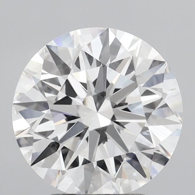 3.03 Carat Round Shaped, Ideal Cut, E Color, VVS2 Clarity, IGI Certified Lab Grown Diamond
