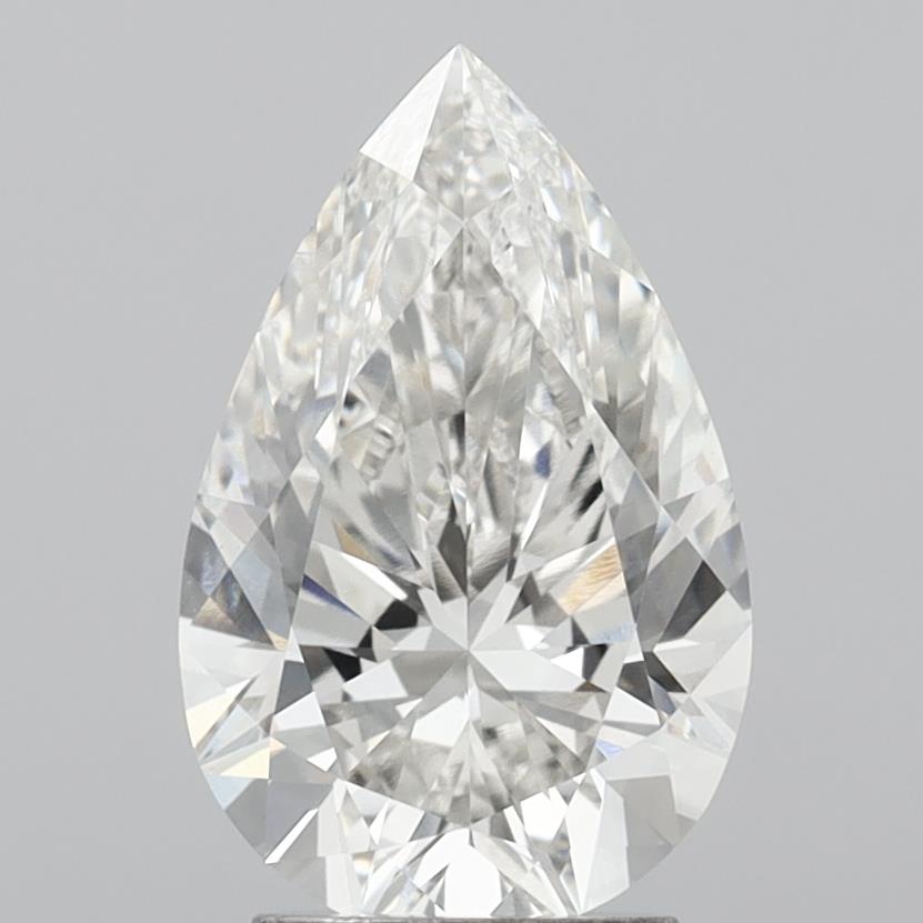 3.00 Carat Pear Shaped, Ideal Cut, G Color, VS1 Clarity, IGI Certified Lab Grown Diamond