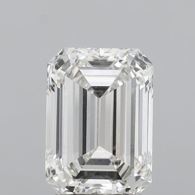1.77 Carat Emerald Shaped, Ideal Cut, G Color, VS1 Clarity, IGI Certified Lab Grown Diamond