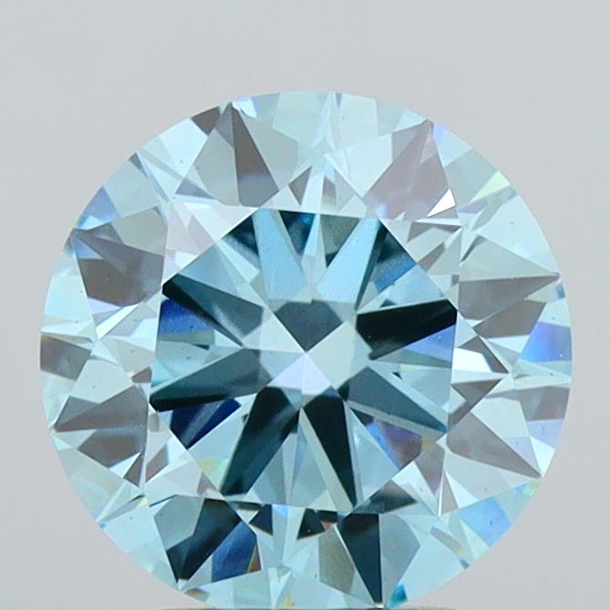2.72 Carat Round Shaped, Ideal Cut, VS2 Clarity, IGI Certified Lab Grown Diamond