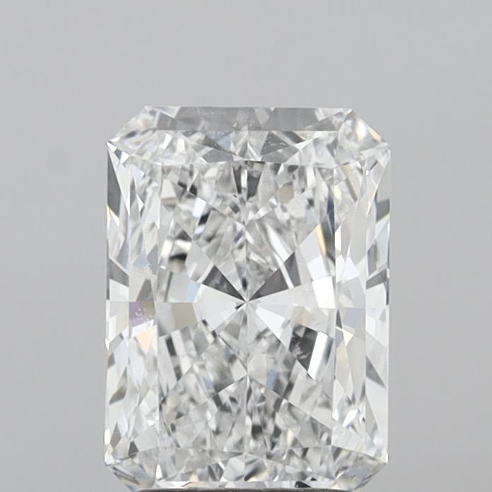 2.00 Carat Radiant Shaped, Ideal Cut, D Color, VS2 Clarity, IGI Certified Lab Grown Diamond