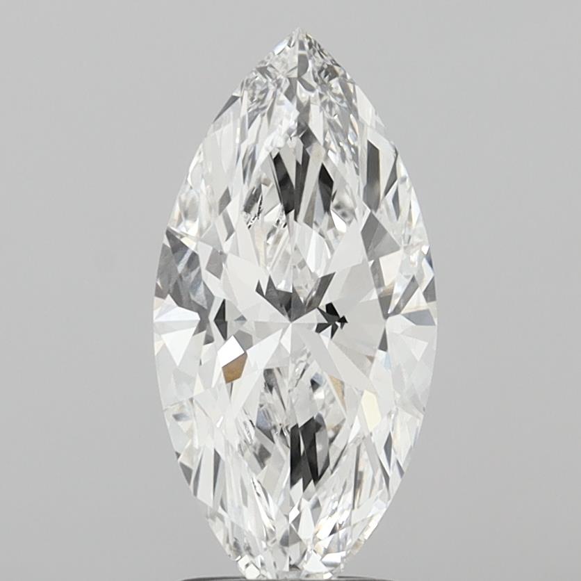 2.10 Carat Marquise Shaped, Ideal Cut, E Color, VVS1 Clarity, IGI Certified Lab Grown Diamond