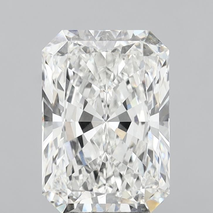 6.03 Carat Radiant Shaped, Excellent Cut, E Color, VVS2 Clarity, IGI Certified Lab Grown Diamond