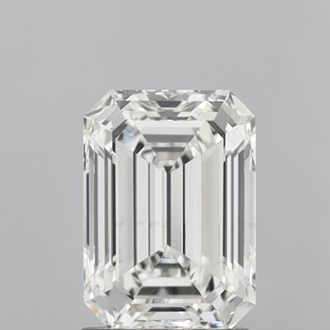 1.56 Carat Emerald Shaped, Ideal Cut, F Color, VVS2 Clarity, IGI Certified Lab Grown Diamond