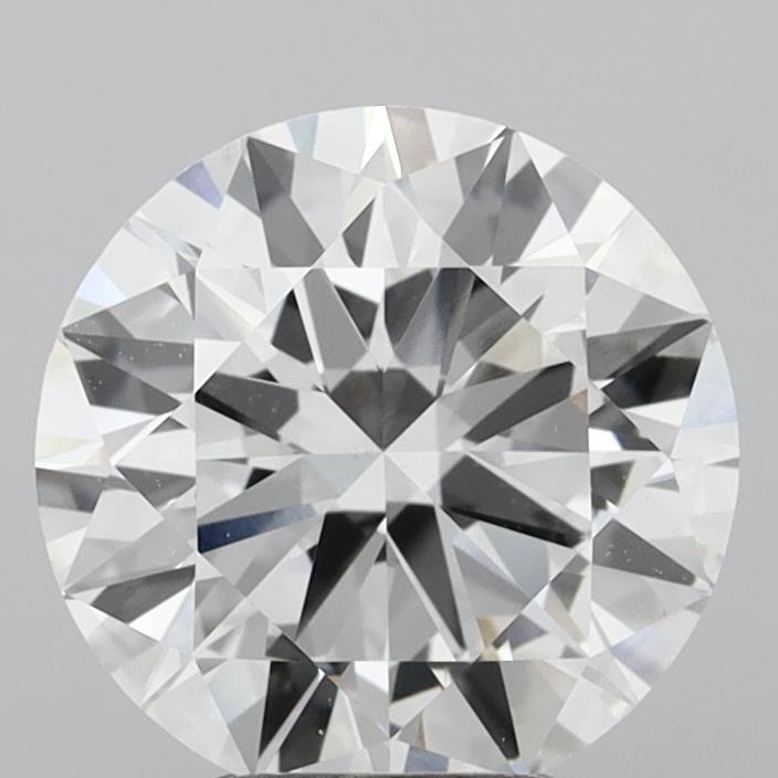 4.00 Carat Round Shaped, Excellent Cut, E Color, VVS2 Clarity, IGI Certified Lab Grown Diamond