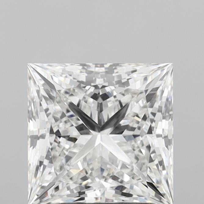 1.89 Carat Princess Shaped, Excellent Cut, E Color, VVS2 Clarity, IGI Certified Lab Grown Diamond