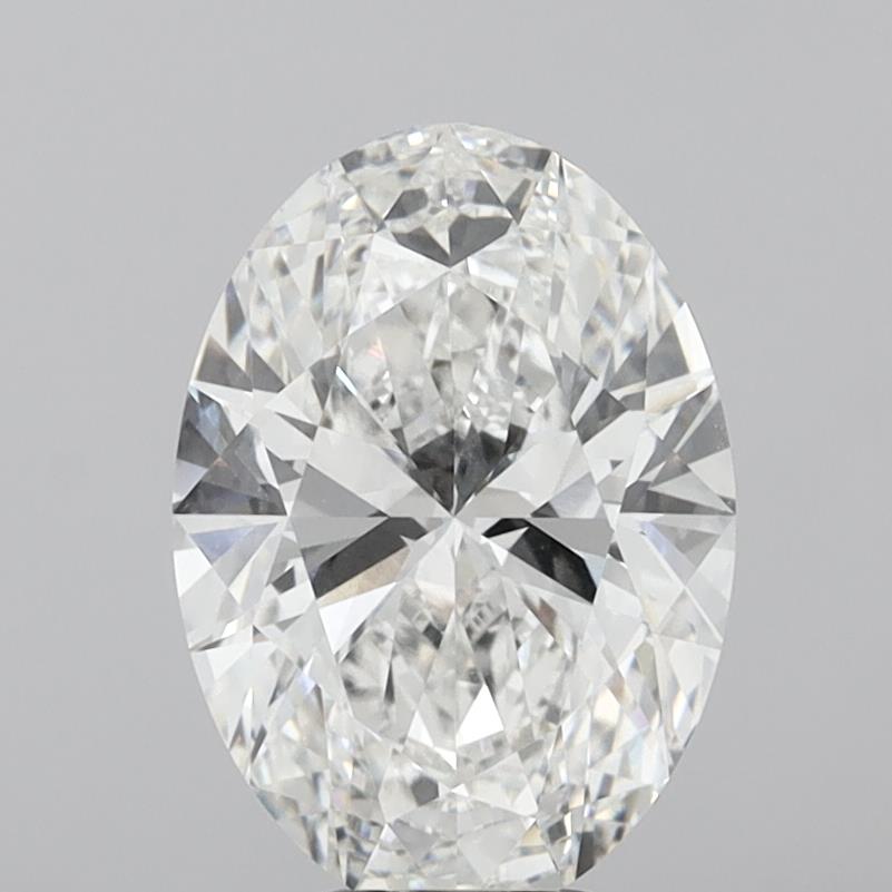 6.04 Carat Oval Shaped, Ideal Cut, F Color, VVS2 Clarity, IGI Certified Lab Grown Diamond