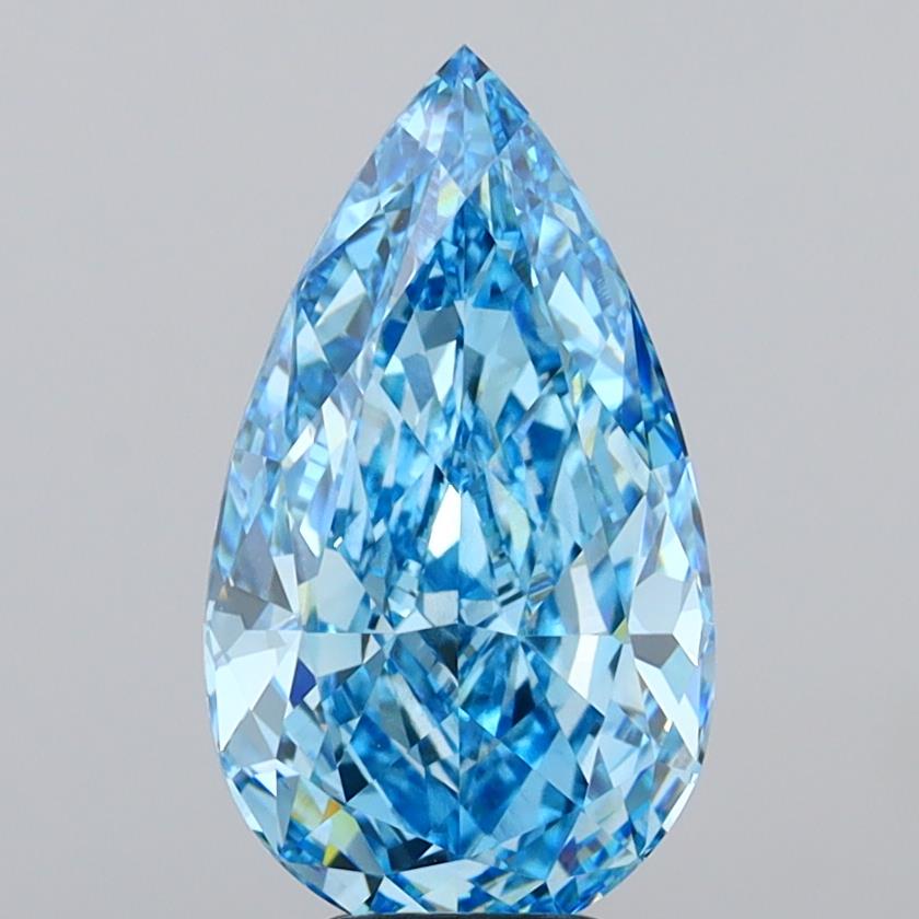 6.13 Carat Pear Shaped, Ideal Cut, VVS2 Clarity, IGI Certified Lab Grown Diamond