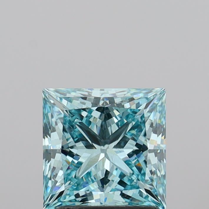 1.82 Carat Princess Shaped, Ideal Cut, VS1 Clarity, IGI Certified Lab Grown Diamond