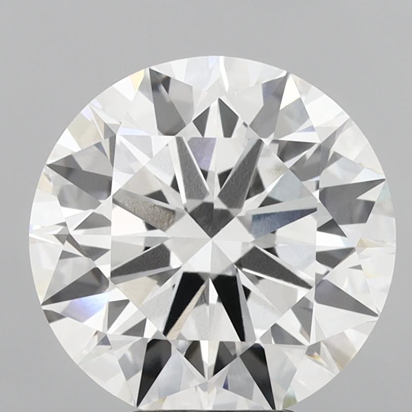 6.01 Carat Round Shaped, Excellent Cut, F Color, VVS2 Clarity, IGI Certified Lab Grown Diamond