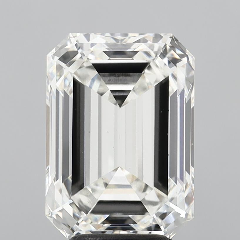 5.04 Carat Emerald Shaped, Ideal Cut, G Color, VVS2 Clarity, IGI Certified Lab Grown Diamond