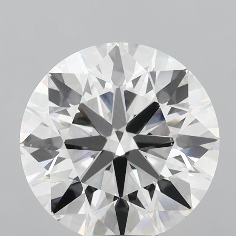 6.02 Carat Round Shaped, Ideal Cut, E Color, VVS2 Clarity, IGI Certified Lab Grown Diamond