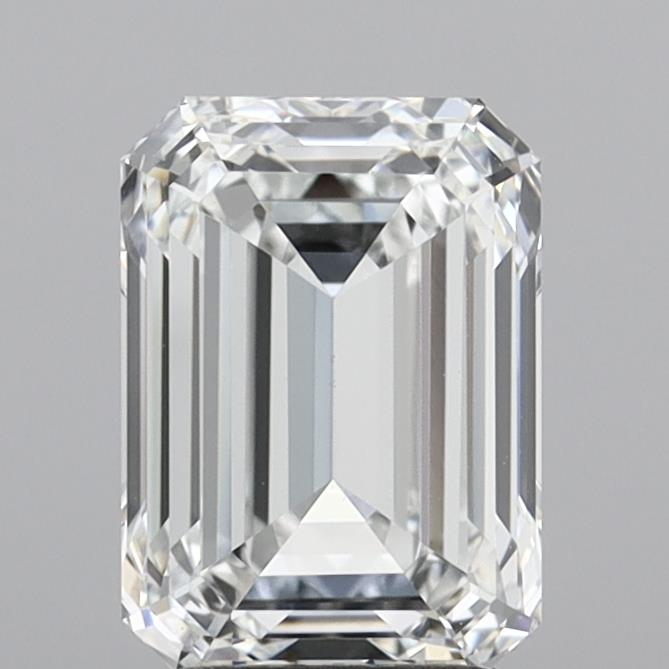 2.88 Carat Emerald Shaped, Ideal Cut, E Color, VVS2 Clarity, IGI Certified Lab Grown Diamond