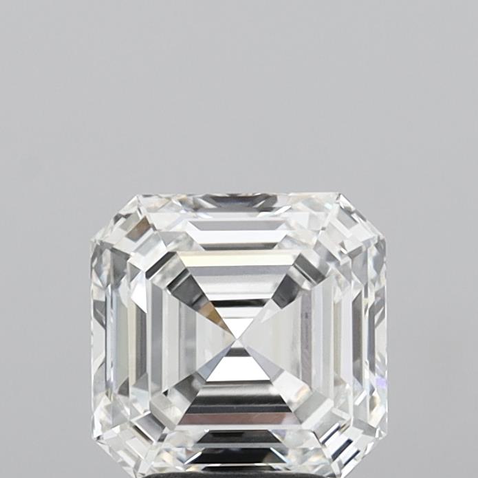 3.00 Carat Asscher Shaped, Ideal Cut, F Color, VVS2 Clarity, IGI Certified Lab Grown Diamond