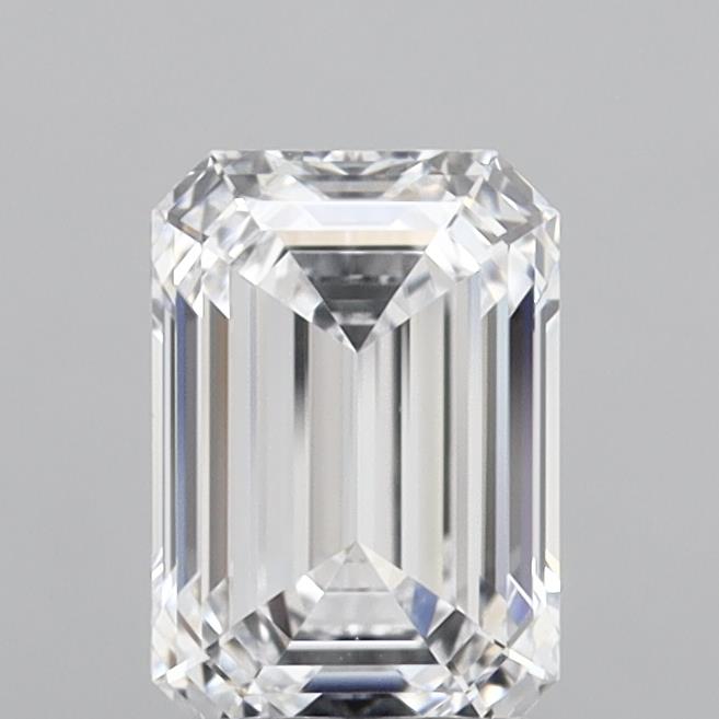 2.02 Carat Emerald Shaped, Ideal Cut, D Color, VVS1 Clarity, IGI Certified Lab Grown Diamond