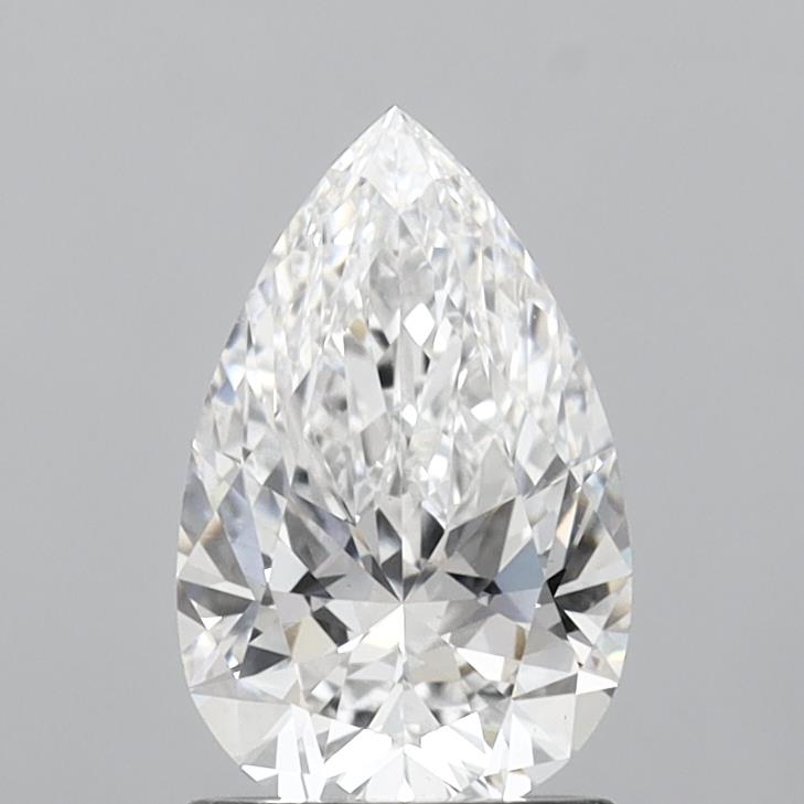 1.41 Carat Pear Shaped, Ideal Cut, E Color, VS2 Clarity, IGI Certified Lab Grown Diamond