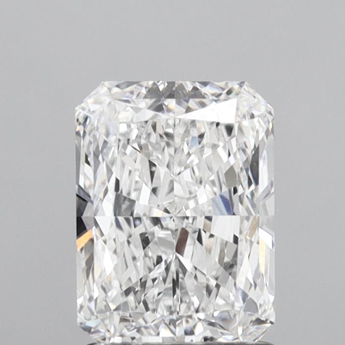 1.60 Carat Radiant Shaped, Excellent Cut, D Color, VS1 Clarity, IGI Certified Lab Grown Diamond