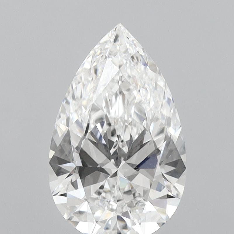 2.27 Carat Pear Shaped, Ideal Cut, E Color, VVS2 Clarity, IGI Certified Lab Grown Diamond