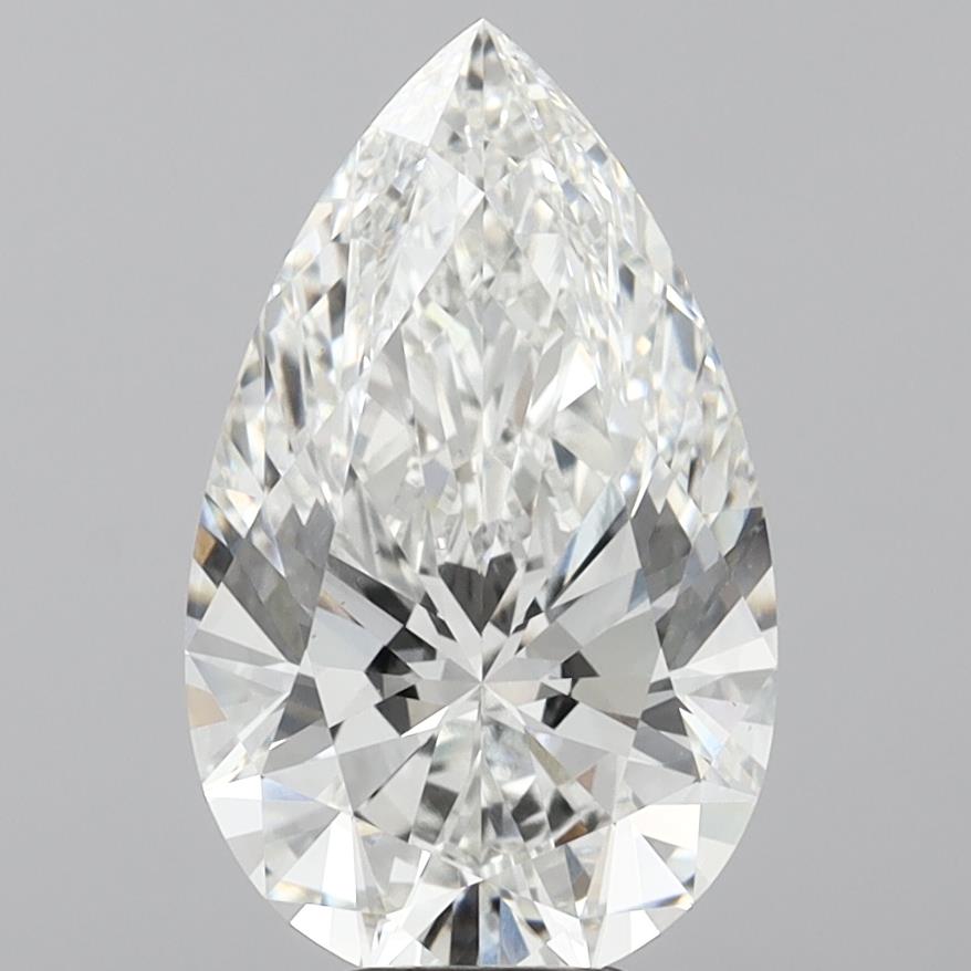 8.03 Carat Pear Shaped, Ideal Cut, G Color, VVS2 Clarity, IGI Certified Lab Grown Diamond