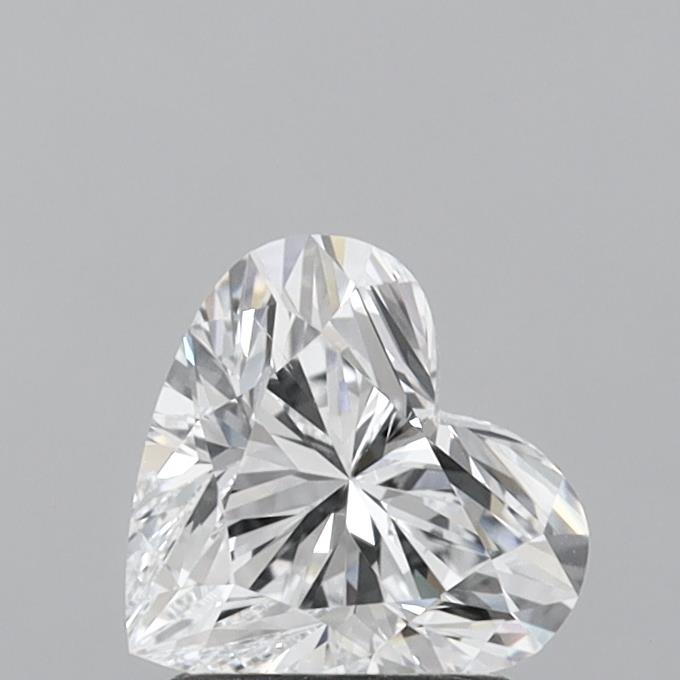 1.49 Carat Heart Shaped, Excellent Cut, D Color, VS2 Clarity, IGI Certified Lab Grown Diamond