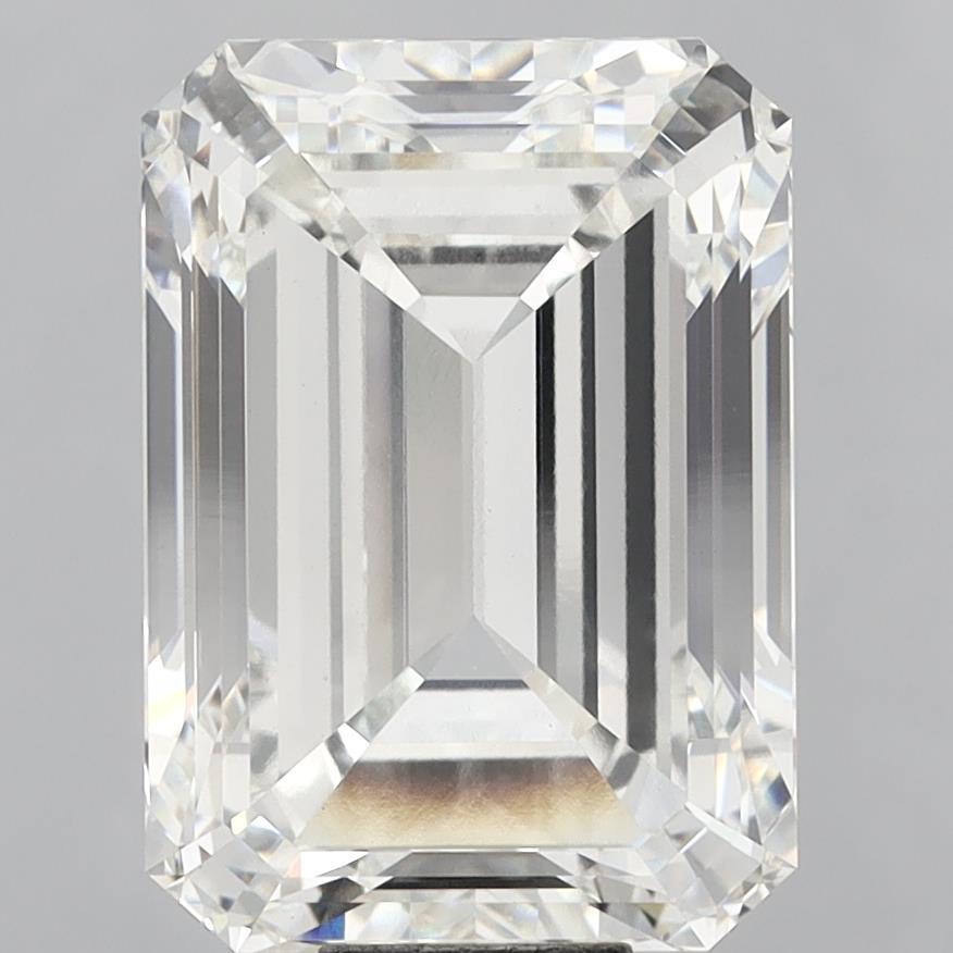 18.56 Carat Emerald Shaped, Ideal Cut, F Color, VVS2 Clarity, IGI Certified Lab Grown Diamond